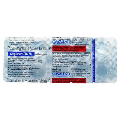 CLOPIHEART AS 75 Tablet 10's - Blood Clot-Ant