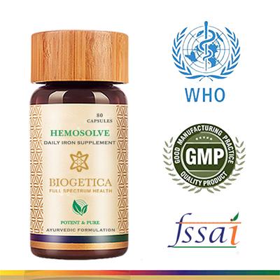 Biogetica Hemosolve Capsule 80's - General Health