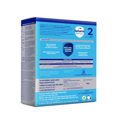 Aptamil Premium Follow up Formula Stage 2 Powder (6-12 months) 400 g - Baby And Infant Supplements