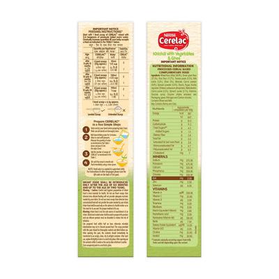 Nestle Cerelac Stage 2 (8 Months+) Powder 300 gm - Khichdi with Vegetables & Ghee (Refill Pack) - Baby And Infant Supplements