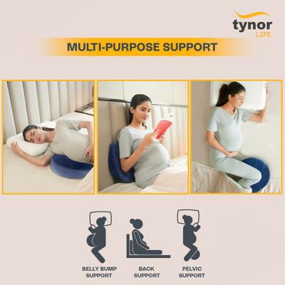 Tynor Elite Pregnancy Memory Pillow - Blue (Universal) 1's - Pads And Pillows