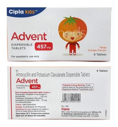 Advent DT 457mg Tablet 6'S - Bacterial Infections-Pen