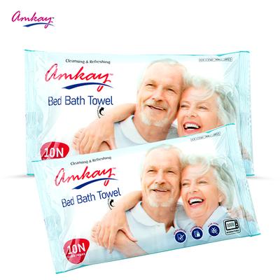 Amkay Bed Bath Towel 10's - Tissues & Wipes