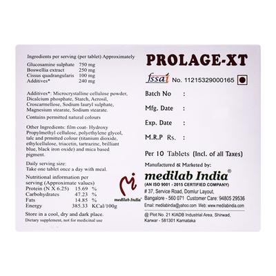 PROLAGE XT Tablet 10's - Supplements-Sup