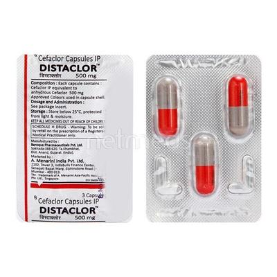 Distaclor 500mg Capsule 3'S - Bacterial Infections-Cep