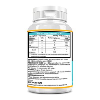 MuscleXP L-Arginine 1000 mg Sports Veg Capsule 60's - Amino Acids