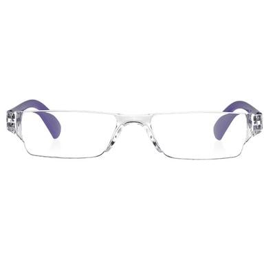 Klar Eye Rectangle Rimless K-511 Reading Glass - Purple, 3 Power - Men Eyeglasses