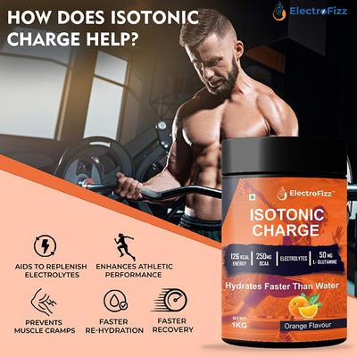 ElectroFizz Isotonic Charge Energy Drink Powder - Orange 1 kg - Energy Drinks