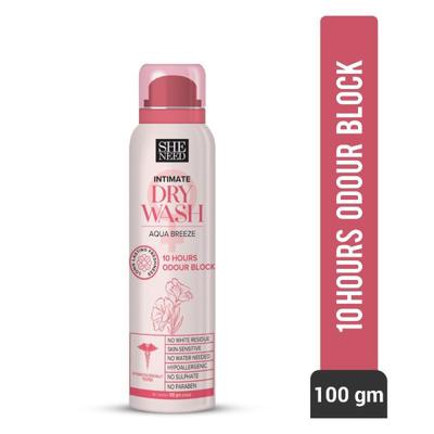 SheNeed Feminine Intimate Dry Wash Deodorant 100 gm - Intimate Care