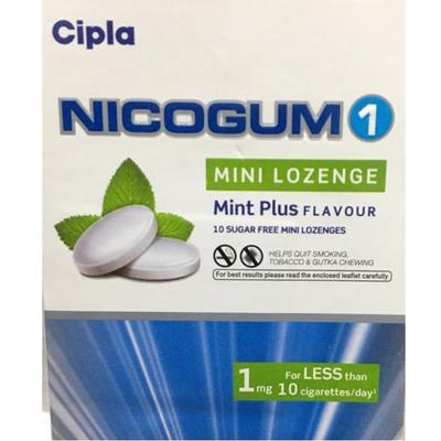 NICOGUM 1 MINT PLUS FLAVOUR Mini Lozenge 10's - Smoking cessation