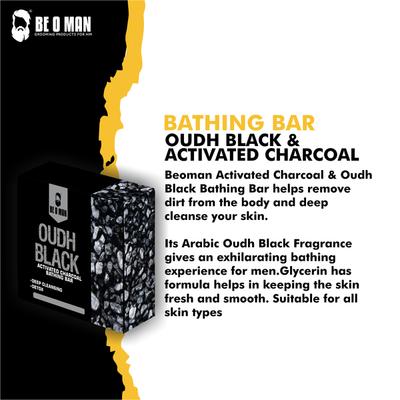 Beoman Bathing Saop - Oudh Black & Activated Charcoal 125 gm - Soaps
