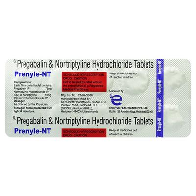 PRENYLE NT Tablet 10's - Neuropathic Pain-Dru