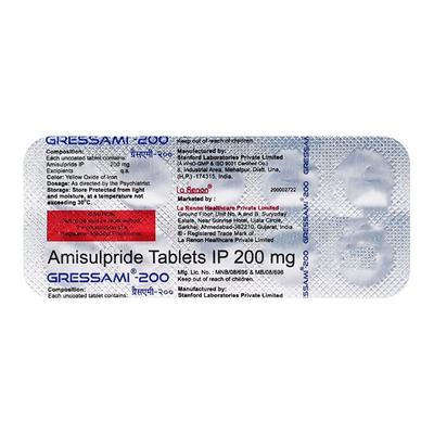 Gressami 200mg Tablet 10'S - Schizophrenia-Aps