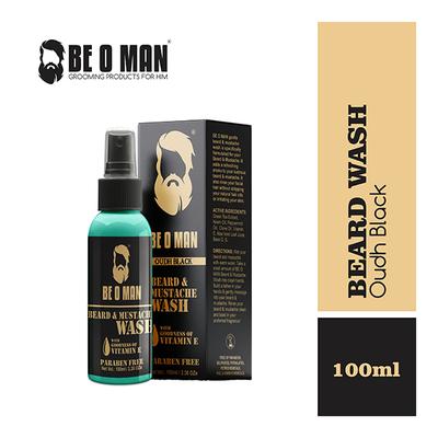 Be O Man Beard & Mustache Foam Wash - Oudh Black 100 ml - Beard Wash