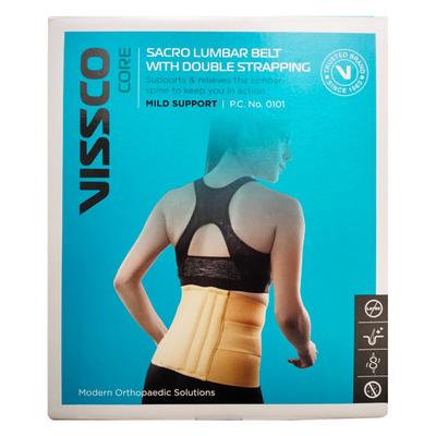 Vissco Core Sacro Lumbar Belt with Double Strapping Mild Support (0101) (L) - Supports And Braces