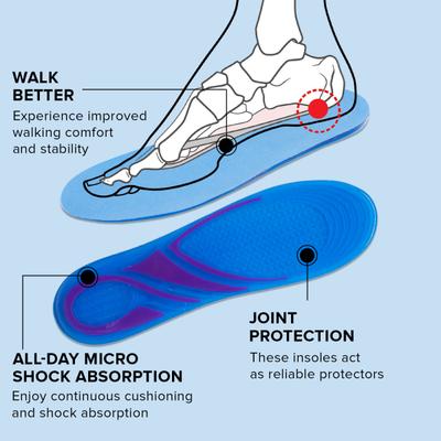 Dr Foot Gel Ultra Thin Insoles Pair (L) 1's - Manicure & Pedicure Kits