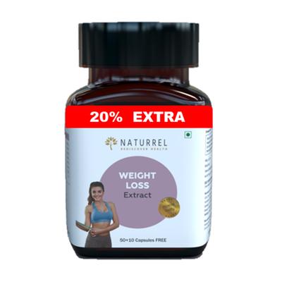 Naturrel Weight Loss Extract Capsule 50's + Free 10's - Speciality Medicines