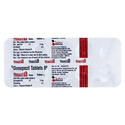 NEPZIL 5 Tablet 10's - Alzheimer-Neu