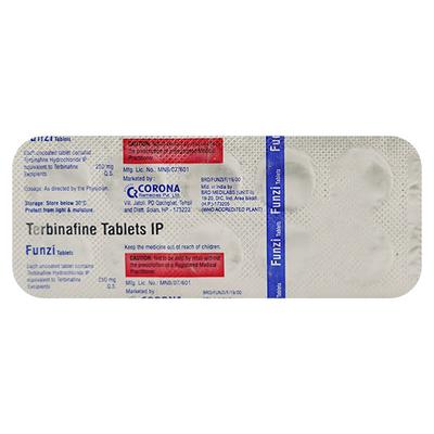 Funzi 250mg Tablet 10'S - Fungal Infections-Anf