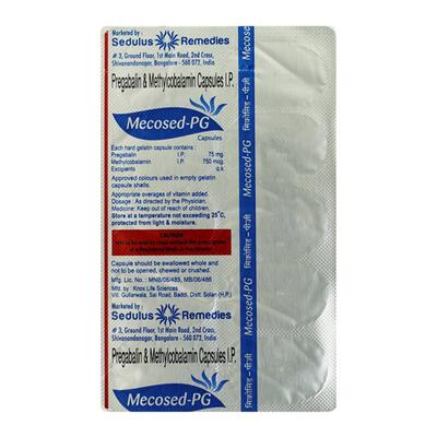 MECOSED PG Capsule 10's - Neuropathic Pain-Dru