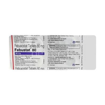 Febustat 80mg Tablet 10'S - Gout