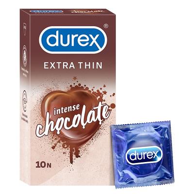 Durex Extra Thin Condoms - Intense Chocolate 10's - Plain/Flavoured Condoms