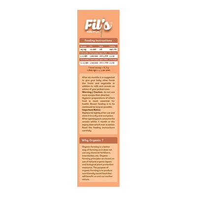Fil's Organic Baby Cereal With Milk & Ragi (6-24 Months) 300 gm - Baby And Infant Supplements