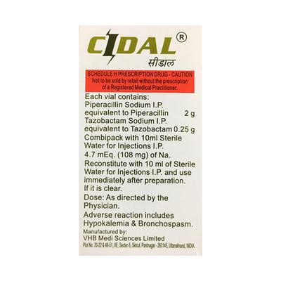 Cidal 2.25gm Injection 1'S - Bacterial Infections-Pen