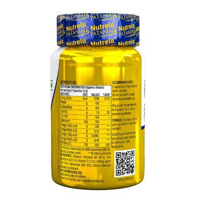 Patanjali Nutrela Organic Omega 3,6,7,9 Veg. Soft Gel Capsule 30's - Omega Fish Oil Fatty Acids