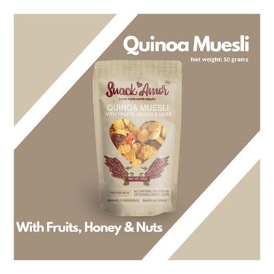 Snack Amor Quinoa Muesli (Pack of 2 x 150 gm) - Nutritional Bars