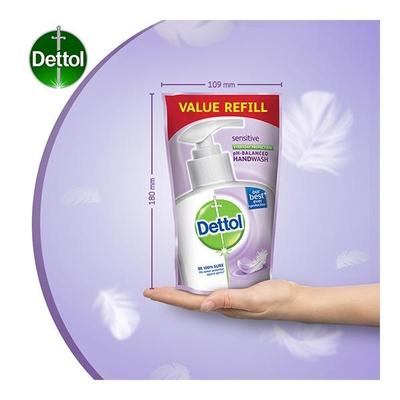 Dettol pH Balanced Handwash - Sensitive (Pack of 3 x 175 ml) - Hand Wash & Soaps