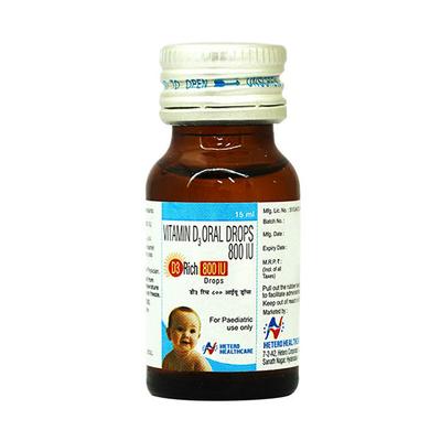 D3 RICH 800iu Drops 15ml - Supplements-Vit