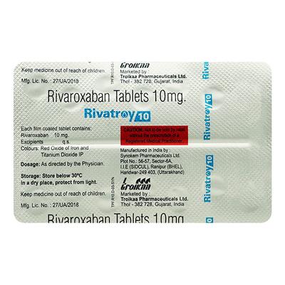RIVATROY 10 Tablet 14's - Blood Clot-Ant