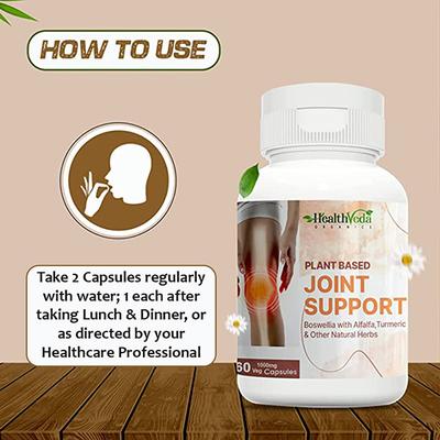 Health Veda Plant Based Joint Support 1000 mg Veg Capsule 60's - Calcium And Minerals