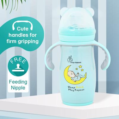 R For Rabbit Steebo Crecent Spout Cup 240 ml - Blue - Feeding & Nursing