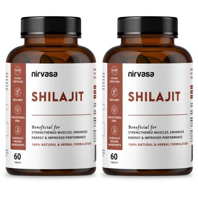 Nirvasa Shilajit Tablet (Pack of 2 x 60's) 1's - General Health