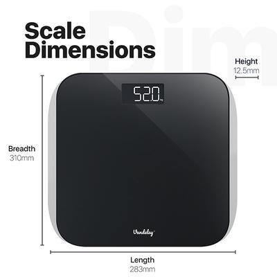 Vandelay Digital Weighing Scale - Black - Weighing Scale