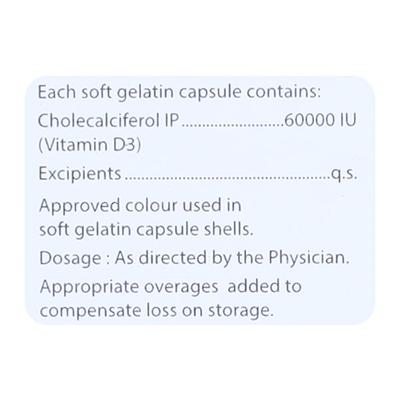 NOVA D3 60000iu Soft Gelatin Capsule 4's - Supplements-Vit