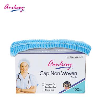 Amkay Cap Non Woven Bouffant Cap 100's - Ppe