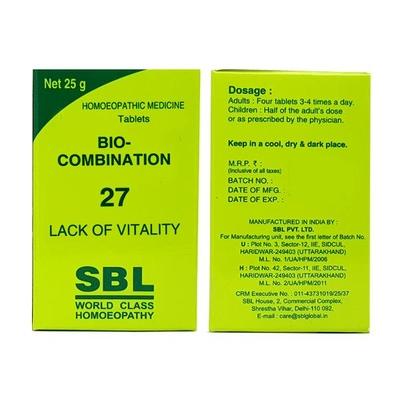 SBL Bio-Combination 27 Tablet 25 gm - Bio-Combination