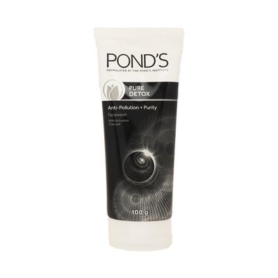 Pond's Pure Detox Anti-Pollution + Purity Facewash - Activated Charcoal 100 gm - Face Wash & Cleansers