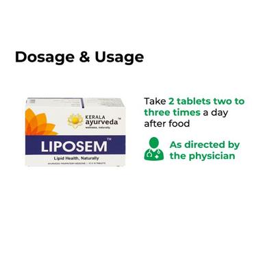 Kerala Ayurveda Liposem Tablet (Pack of 10 x 10's) - Speciality Medicines