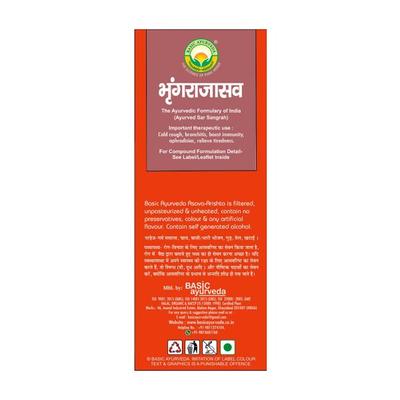 Basic Ayurveda Bhringrajasava Liquid 450 ml - Speciality Medicines