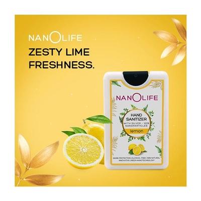 NanOlife Pocket-Size Hand Sanitizer Spray - Lemon 18 ml - Hand Sanitizer