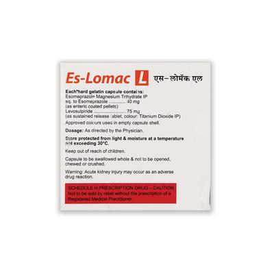 ES LOMAC L Capsule 10's - Ulcer/Reflux/Flatulence-Aaa