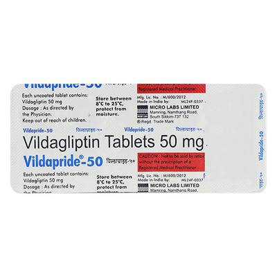 VILDAPRIDE 50mg Tablet 10's - Diabetes-Ant