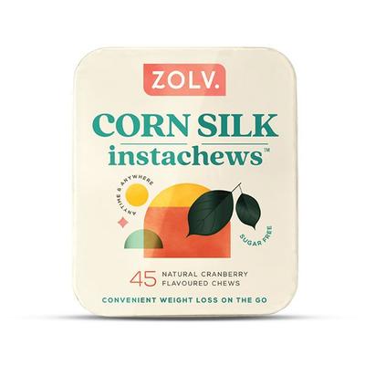 Zolv Corn Silk Sugar Free Instachews Tablet - Cranberry 45's - Herbal Dietary Supplement