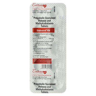 DIABNERVE PM Tablet 10's - Neuropathic Pain-Dru