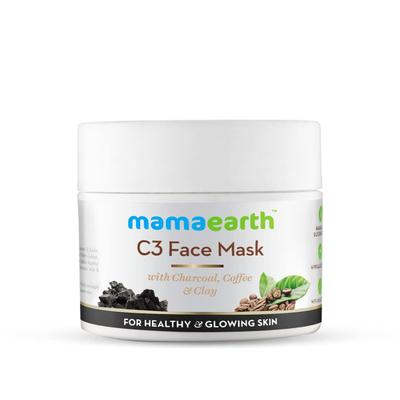 Mamaearth C3 Face Mask - Charcoal, Coffee & Clay 100 gm - Masks & Peels