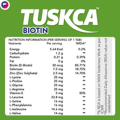 LifeZen Tuskca Biotin Effervescent Tablet - Berry 20's - Hair & Skin
